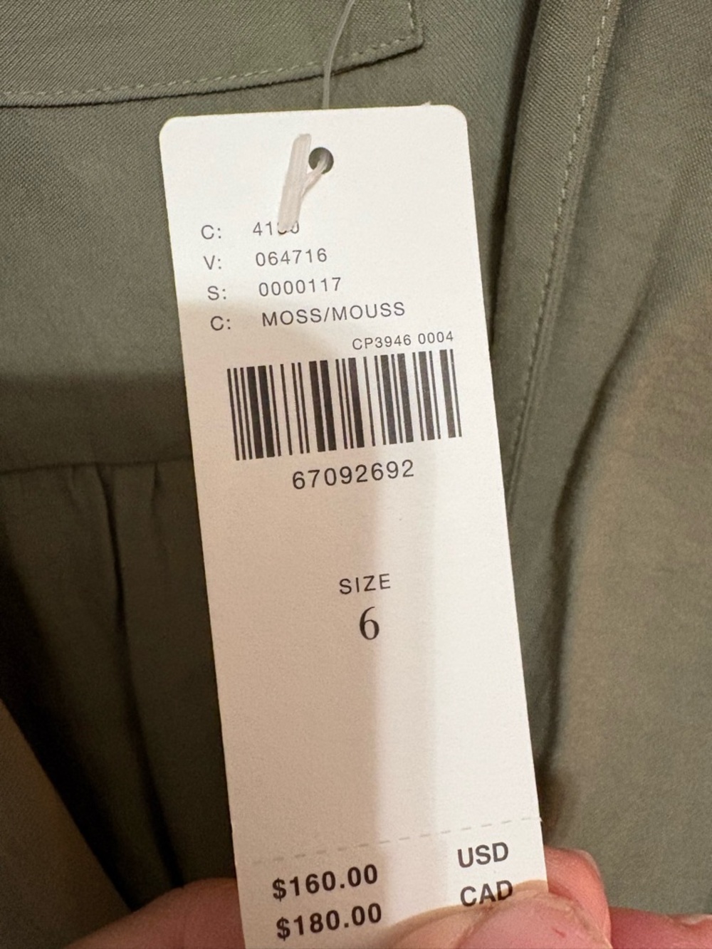 Anthropologie Olive Twist-Front Midi Dress - Picture 5 of 11